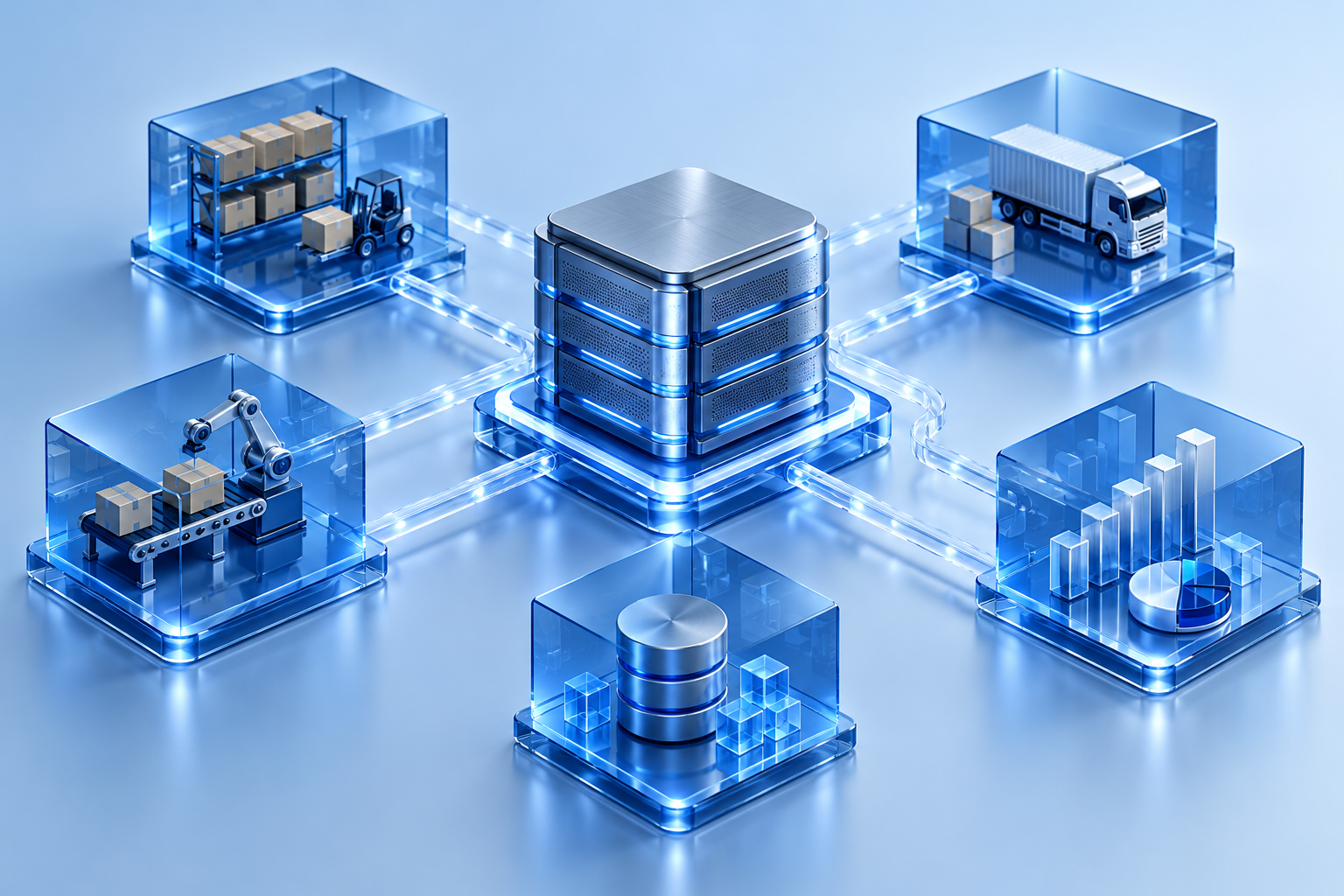 Connected manufacturing, warehouse and logistics operations
